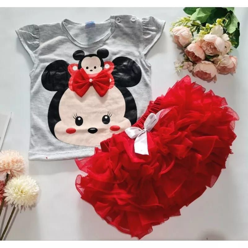 SETELAN BAJU BAYI PEREMPUAN 0-18 BULAN ROK CELANA TUTU GOTIK ROCELA / SET KAOS ROK TUTU GOTIK PETIT / SETELAN BAJU BAYI CEWEK LUCU / SETELAN JUMPER ROK TUTU TSUM TSUM UNICORN CUPCAKES