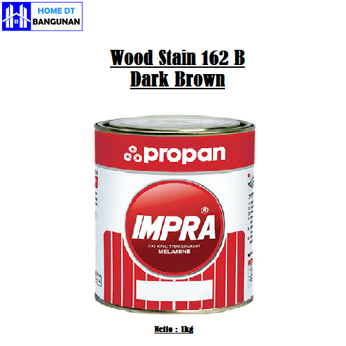 IMPRA WOOD STAIN WS 162 B - DARK BROWN 1 Liter