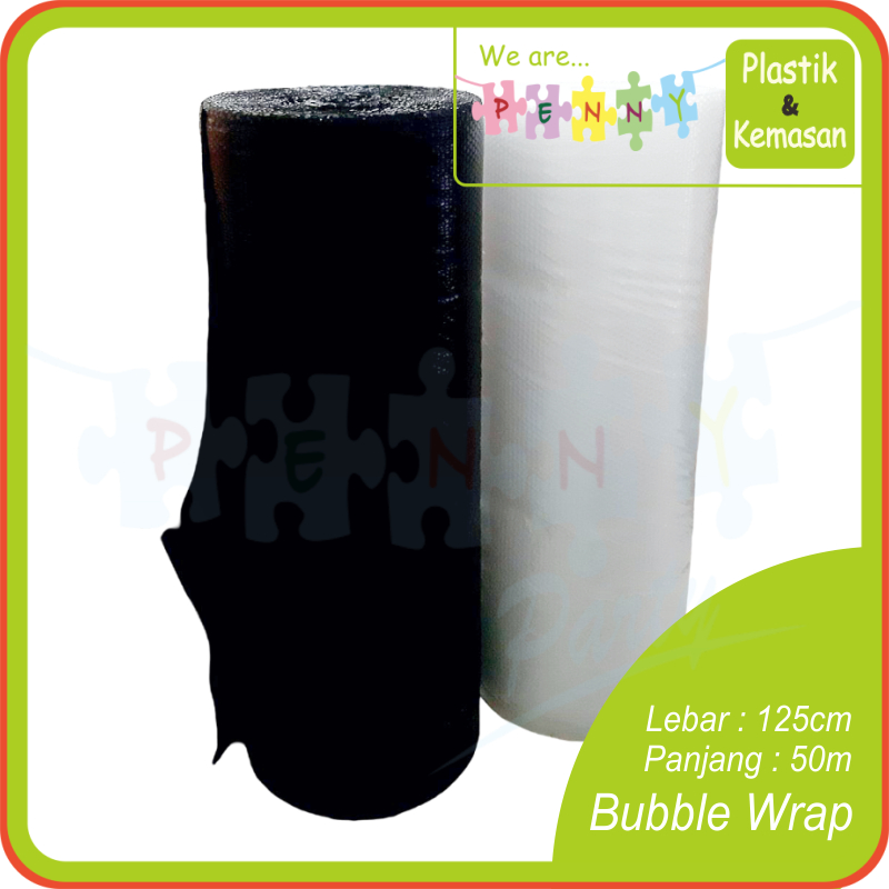 

Bubble Wrap Rol Hitam & Putih 50meter X 125cm