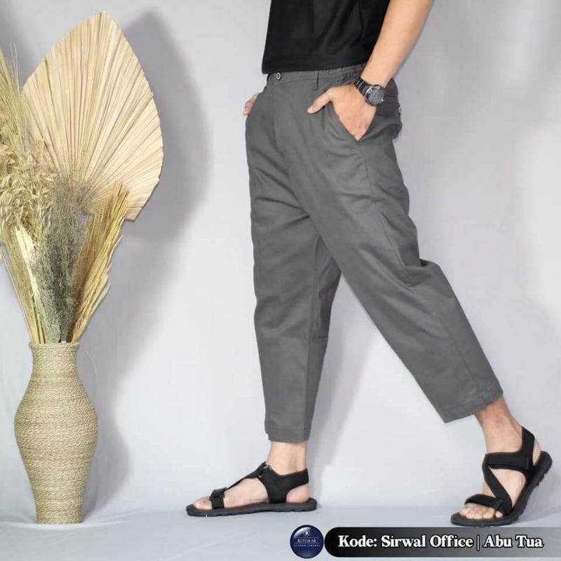Sirwal Kantor, Celana Sirwal Pria, Celana Kantor Pria, Celana Bahan Pria, Celana Formal Pria Sirwal 
