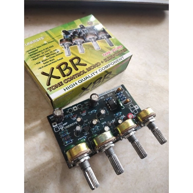 Tone control mono+subwoofer tunersys XBR
