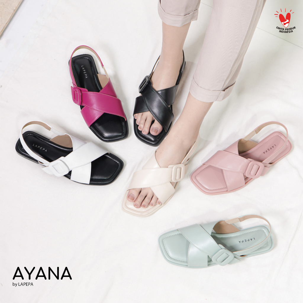 LAPEPA AYANA Sandal Wanita Casual Model Tali Belakang