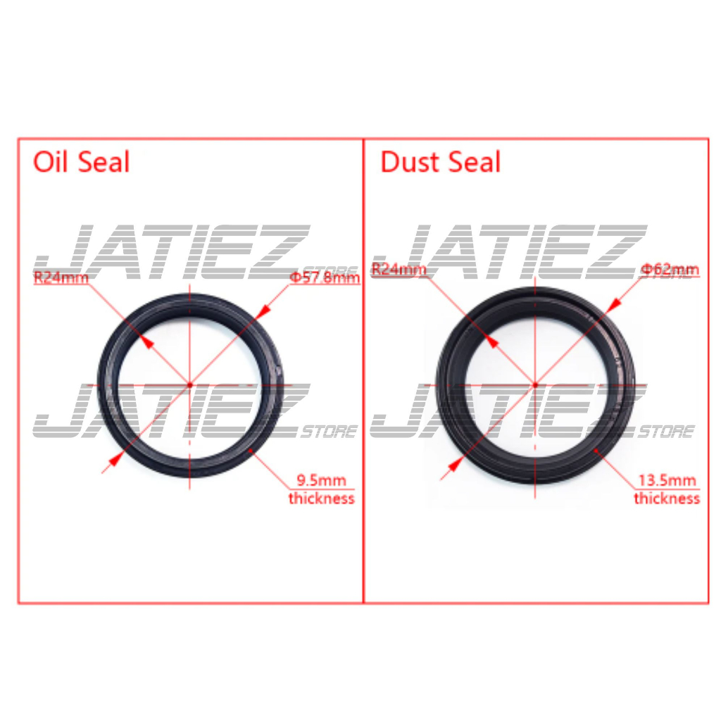 Seal Debu &amp; Seal Shock USD 48mm KTM Husqvarna Gas Gas YZ CRF KXF