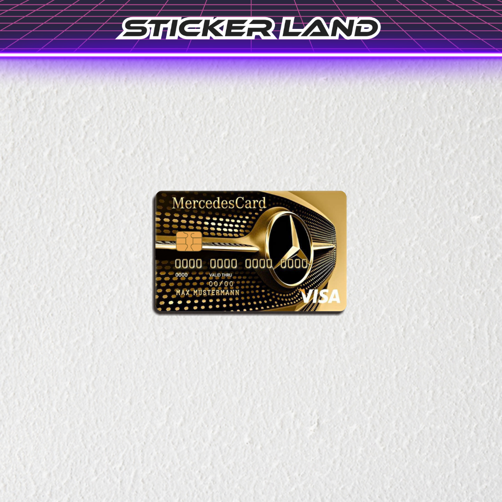 

Stiker ATM Fake Mercedes Card - Stiker Kartu ATM Vinyl Emoney Flazz Sticker Land