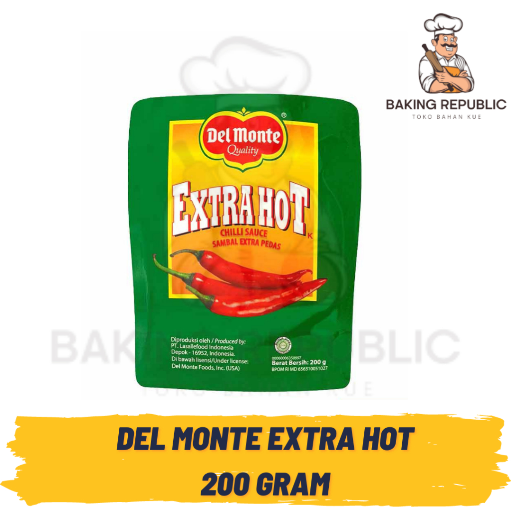 

DEL MONTE SAUS SAMBAL EXTRA HOT | 200 GRAM | DELMONTE EXTRA HOT