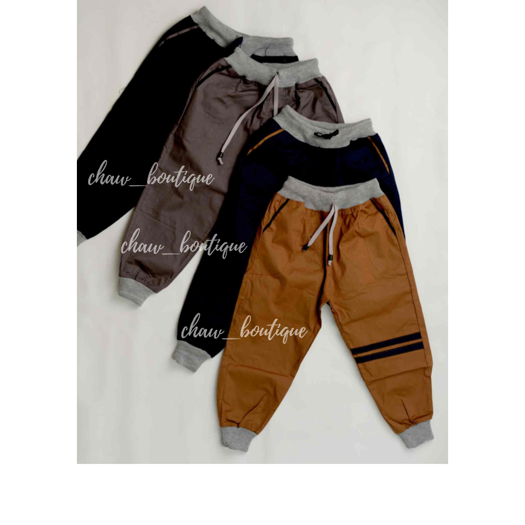 Celana Panjang Jogger Chinos Anak Laki-laki Perempuan Chino 1 -9 Tahun Celana Jogger Anak - Jogger K