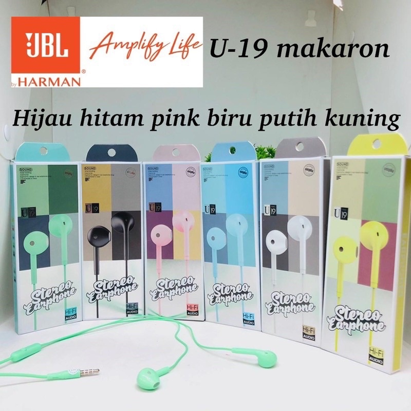 PROMO HANDSFREE U19 MAKARON PACKING PANJANG CHROOM BY SMOLL