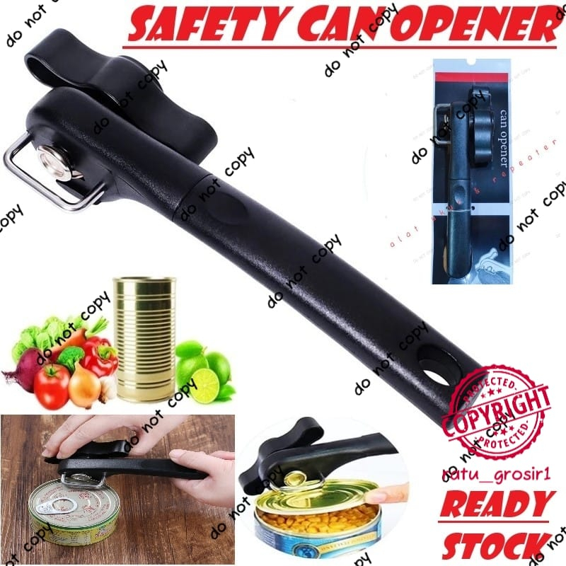 Safety Can Opener Alat Pembuka Kaleng Aman Side Cut Sealed Stainless