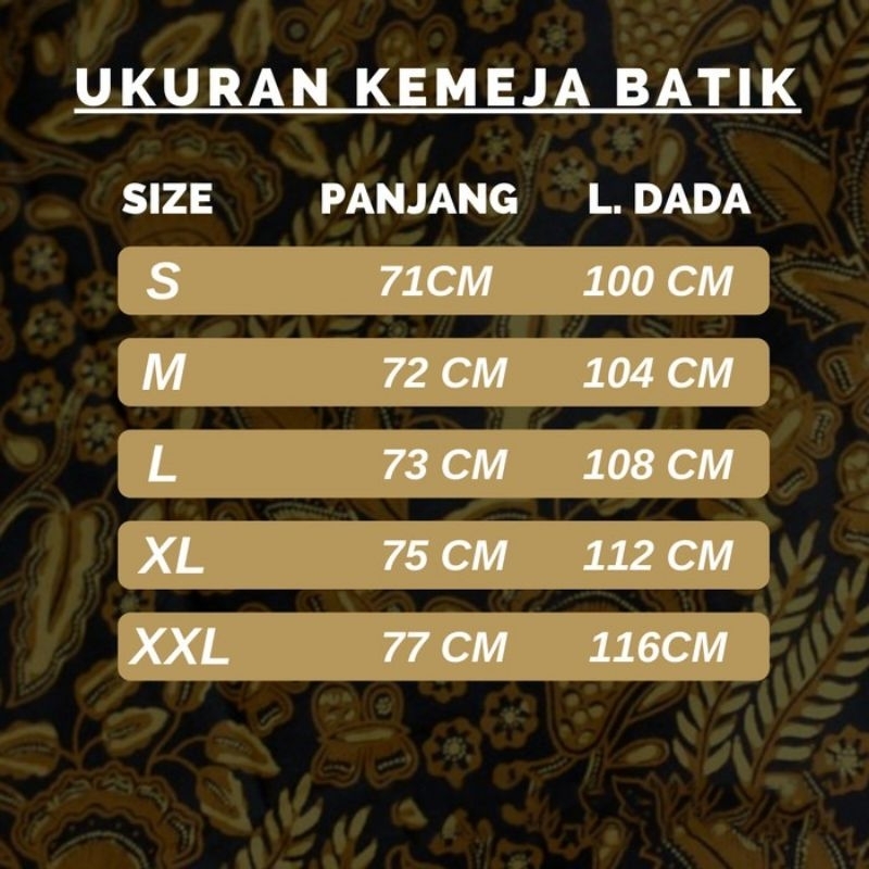 BAJU ATASAN KEMEJA BATIK BATIK PRIA LENGAN PANJANG SLIMFIT LAPIS FURING TERBARU TERLARIS MASA KINI