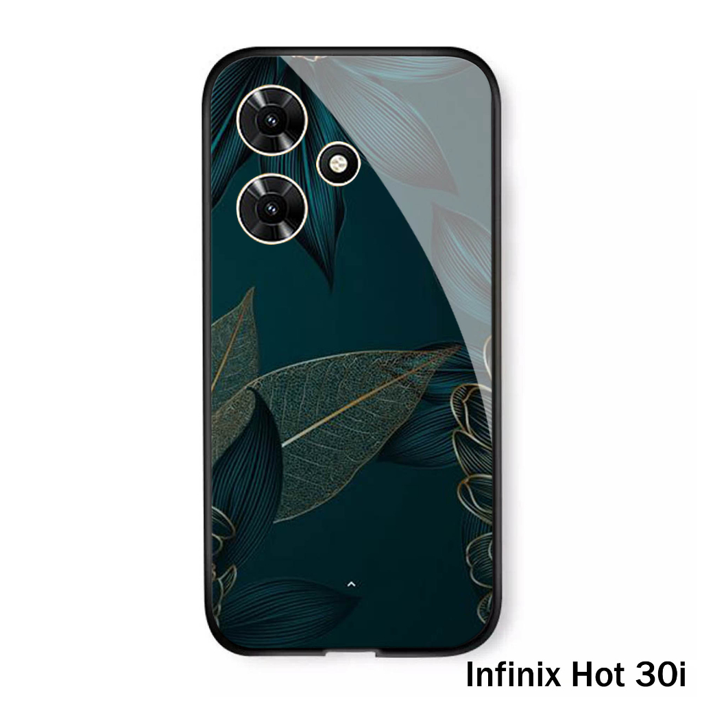 (S48) Case  Glass INFINIX HOT 30i - casing Terbaru handphone - INFINIX HOT 30i  - pelindung handphone -INFINIX HOT 30i