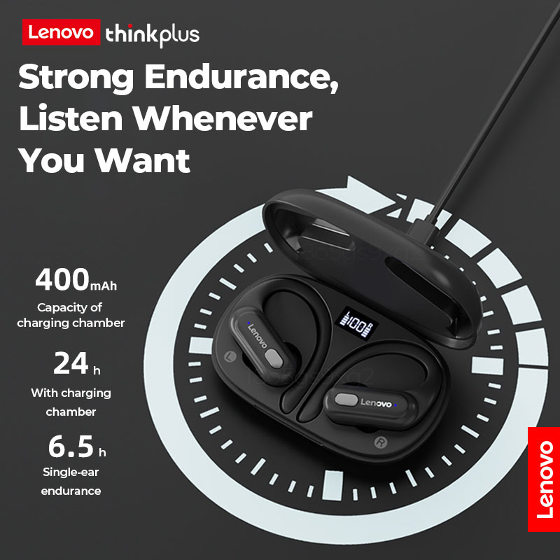 Thinkplus Lenovo XT60 TWS Wireless Headset Bluetooth 5.3 Waterproof Sports Earphone Noise Reduction with Mic Earbuds