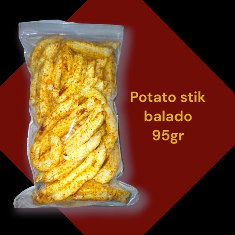 

potato stik/stik potato/stik kentang balado/stik kentang original+saus