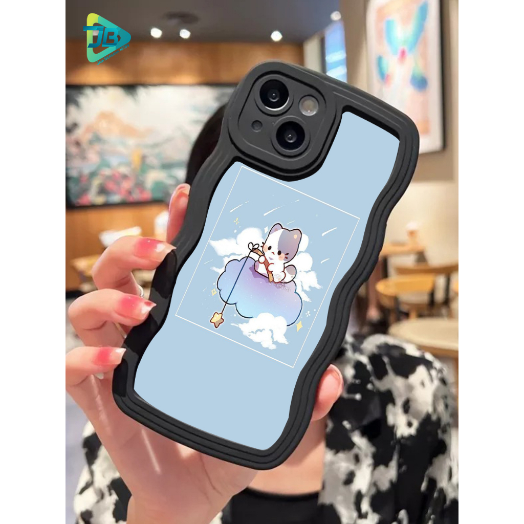 CUSTOM SOFTCASE SILIKON GELOMBANG WAVY CUSTOM CAT CUTE FOR OPPO A3S A5S A1K A15 A16 A17 A17K A31 A37 NEO 9 A39 A57 A71 A83 F1S A59 F5 F7 F11 A5 A9 A52 A53 A33 A54 A55 A77S A74 A95 A76 A36 A96 RENO 4F F17 PRO 4 5 5F 6 7 8 7Z 8Z JB8914