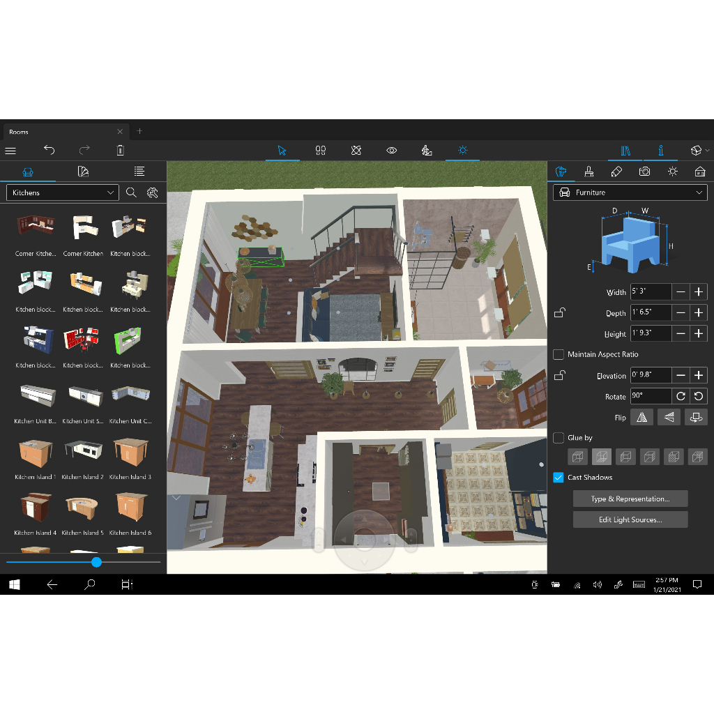 BeLight Live Home 3D Pro 2023 Full Version Lifetime Software Design Rumah Virtual / Home Interior 3D Design same SkethUp Pro