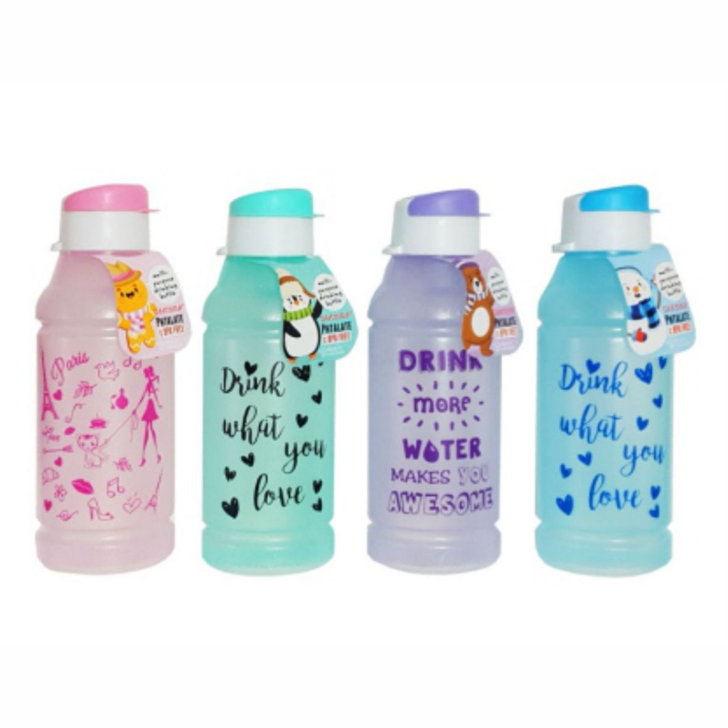 Beliajadulu88 Botol minum FLIPTOP Gambar 500ML T006