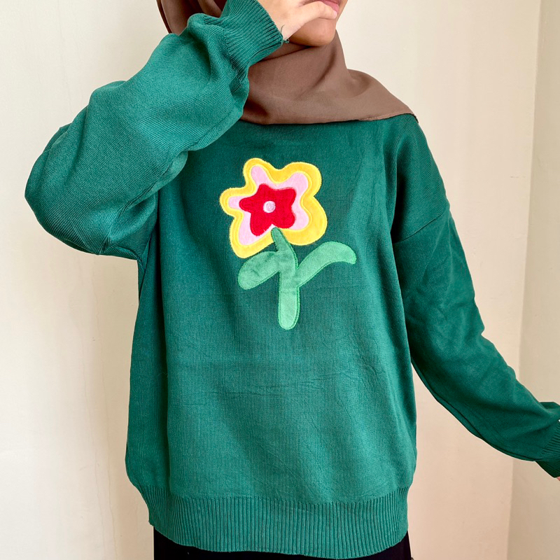 Chery Knit Sweater / Baju Atasan Rajut Wanita