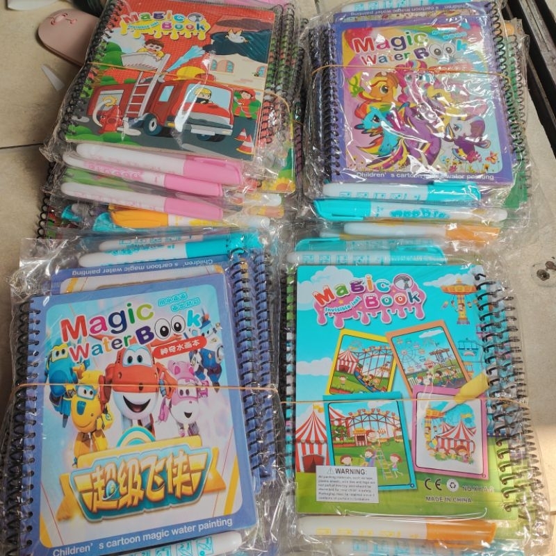 

3 pcs megic water spiral besarq cartoon children painting invisible ink