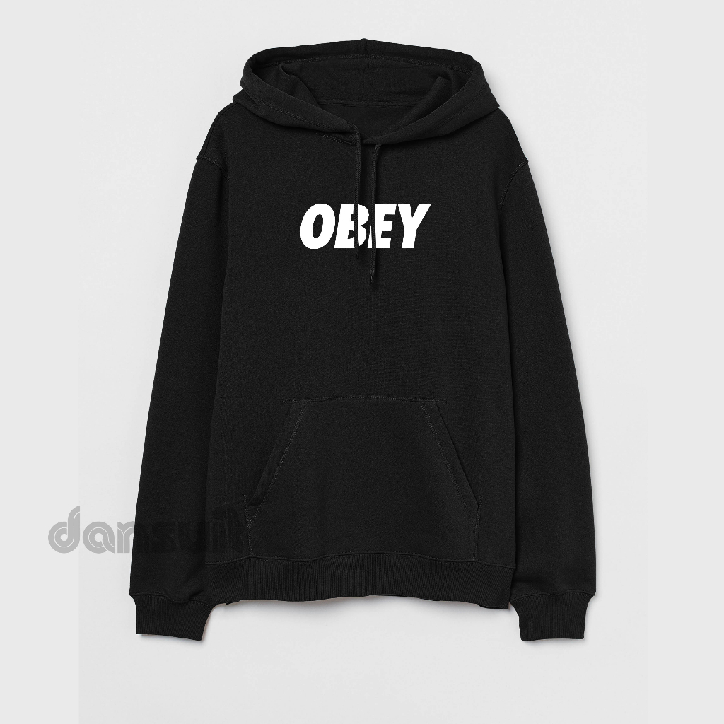 Sweater Hoodie Pria/Wanita Size M - XXXL Hoodie Pria Motif Sablon OBEY Bahan Tebal Premium