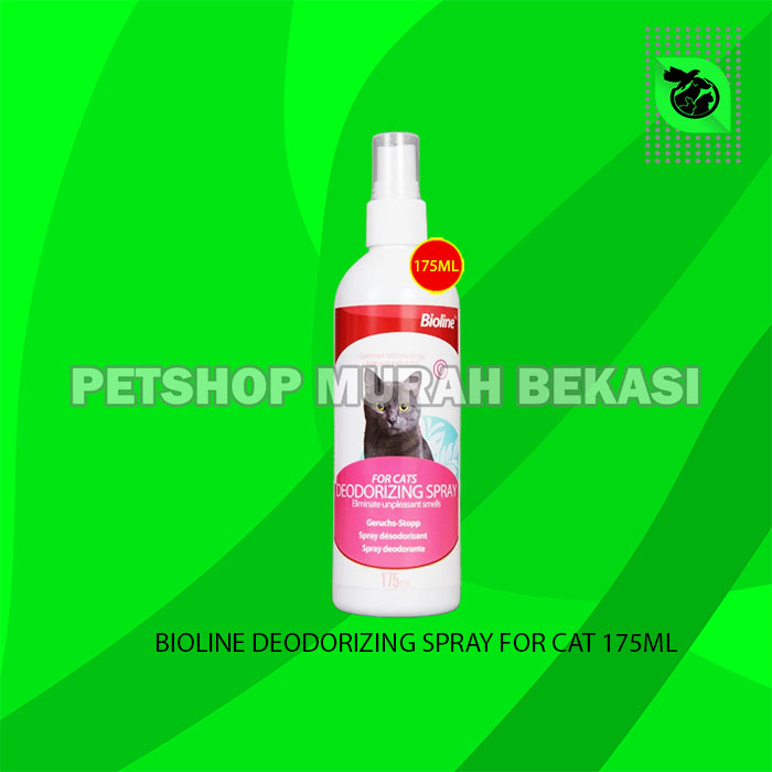 Penghilang Bau Hewan Kucing Bioline Deodorizing Cat Spray 175 ML