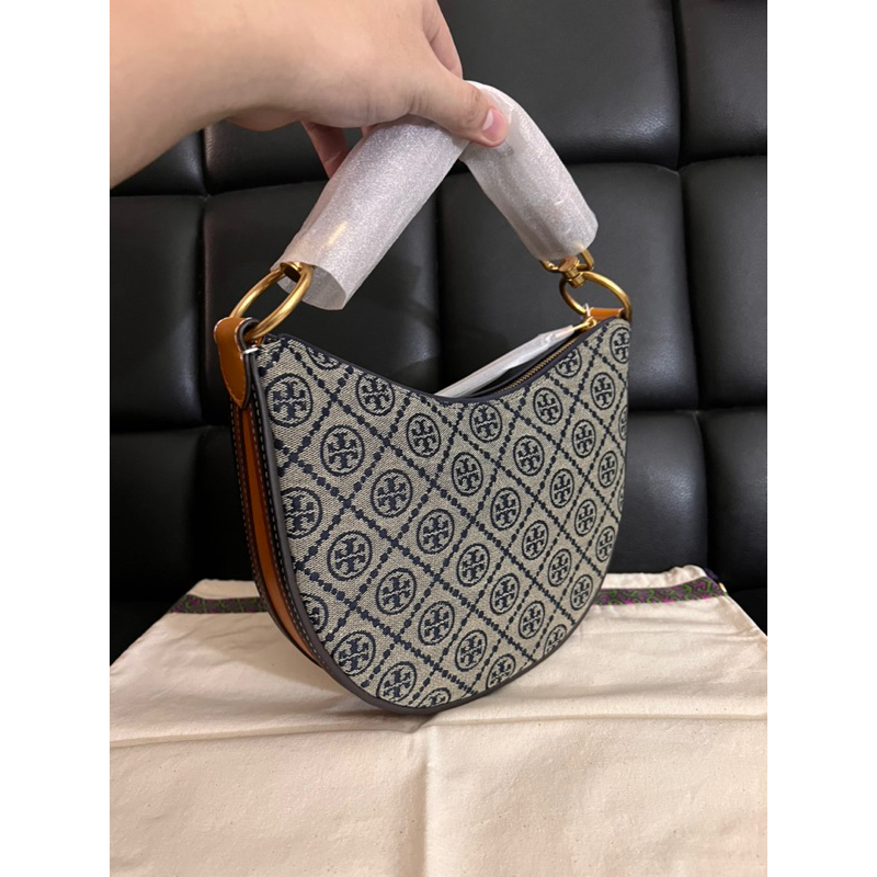 tb t monogram cresent bag