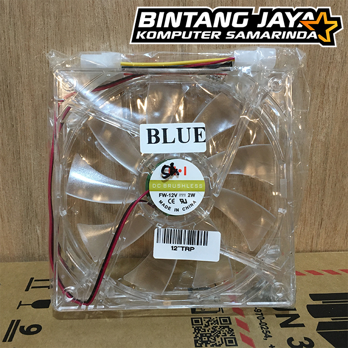 Fan Casing PC Transparan LED 12 cm