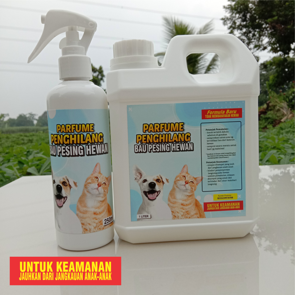 Spray penghilang bau pesing hewan 1 LITER GRATIS 250ml