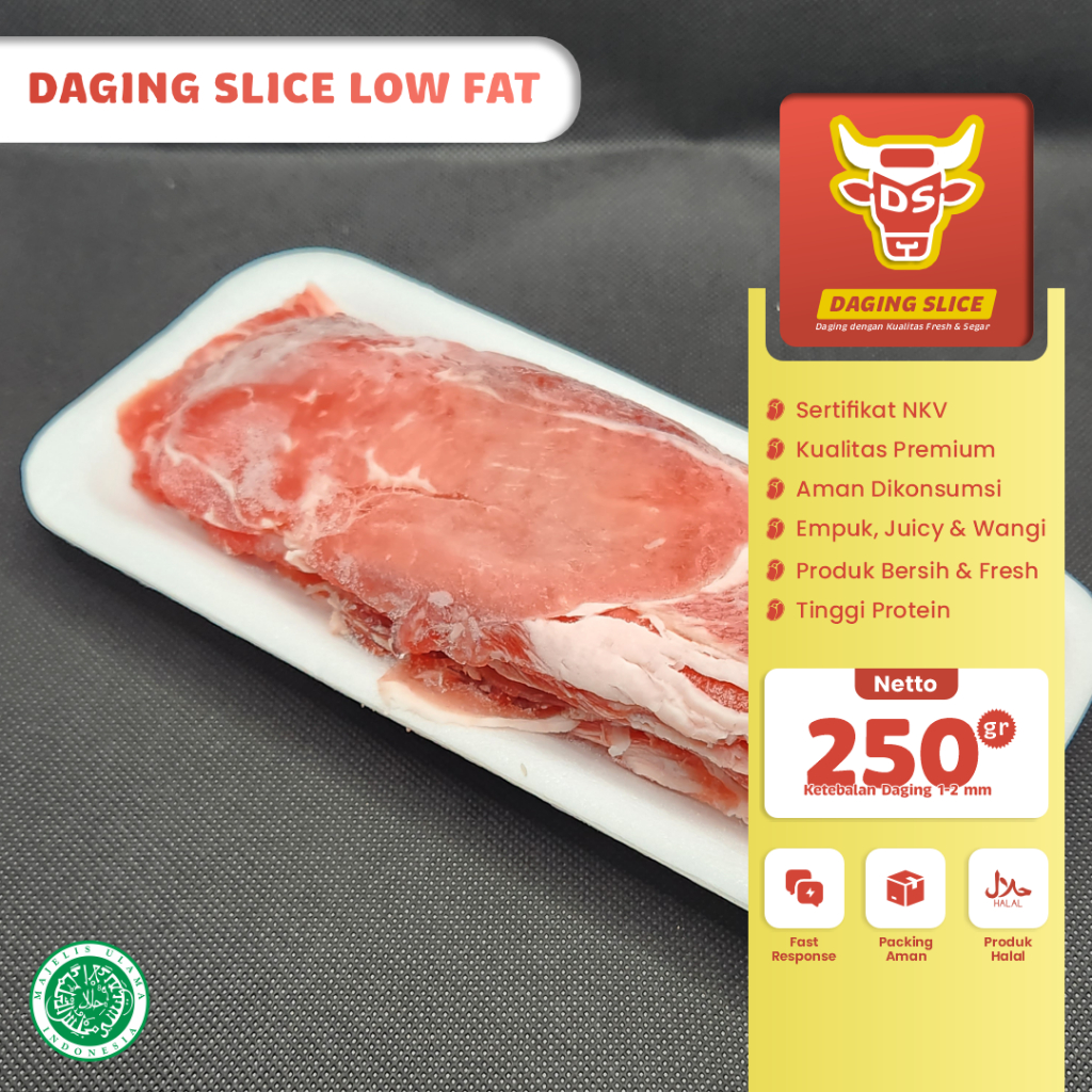

Daging Sapi Potong Daging Slice Low Fat 250gr Empuk Untuk Grill Fresh Segar Kualitas Terbaik Mudah Disimpan Dan Dimasak Frozen Food