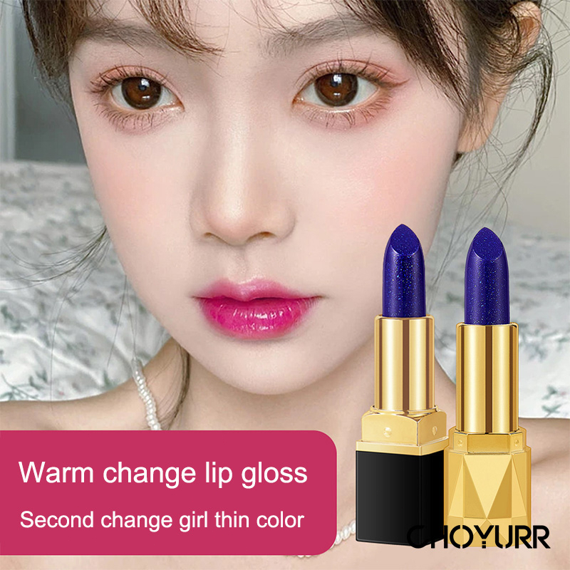 【COD】Blue Lipstik Pelembab Warna Berubah Moisturizing Lip Gloss Waterproof -CH