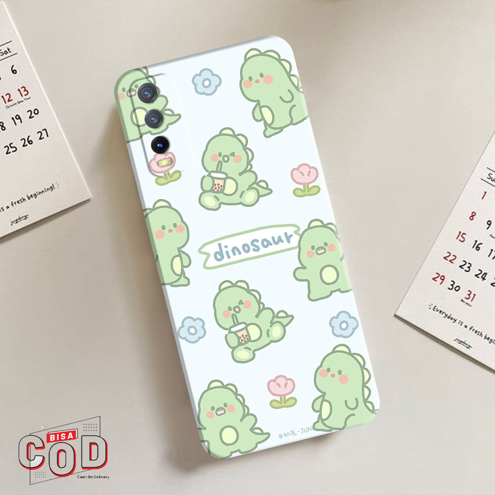 Case Hp Vivo Y20/Y20S/Y12S - Casing Vivo Y12/Y20S/Y12S - Latopiacase - Fashion Case DINO -  Case Cew