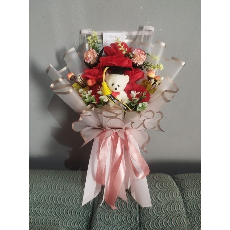 BUKET BUNGA WISUDA | happy graduation | hadiah wisuda |bucket wisuda|buket boneka| buket bunga bonek