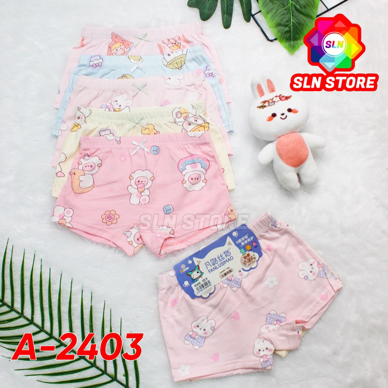 Celana Dalam Boxer Anak Katun Premium Import CD Gambar Lucu Perempuan Laki Laki