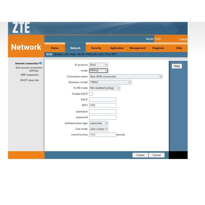 ROUTER EPON ZTE F460 V6