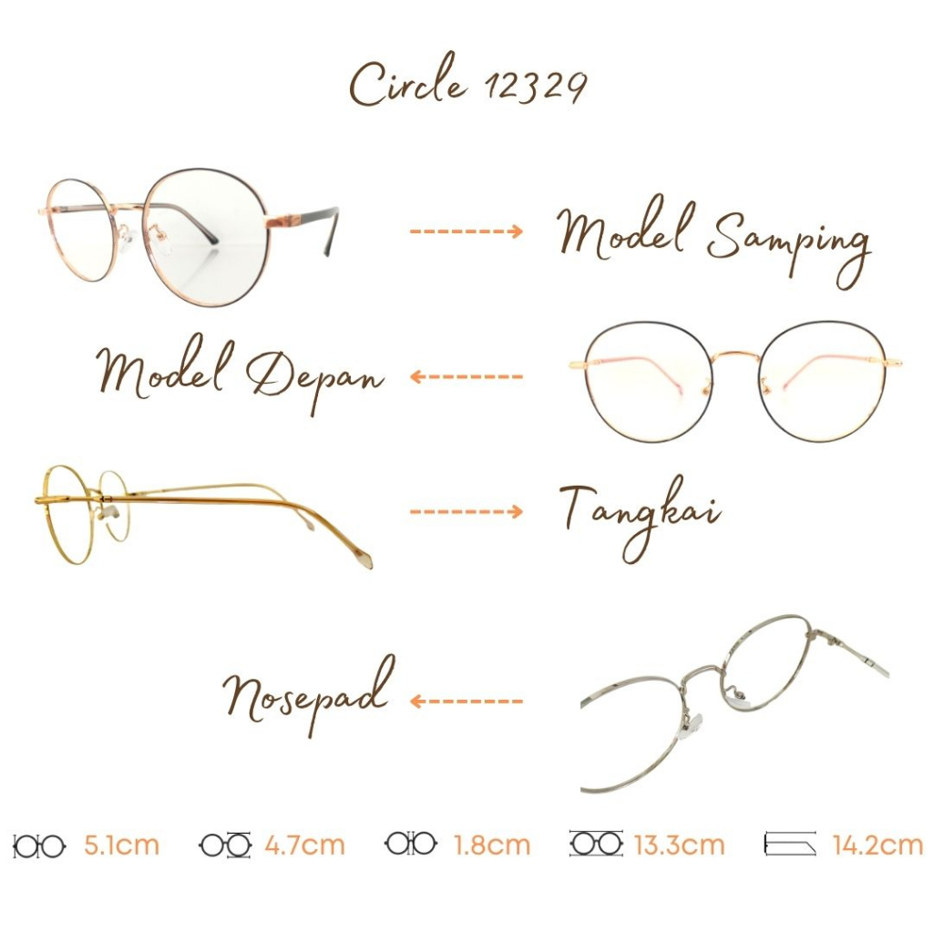PAKET FRAME LENSA KACAMATA TYPE 12329