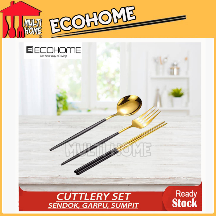 Cuttlery Set Stainless Ecohome x CromaHaus Food Grade