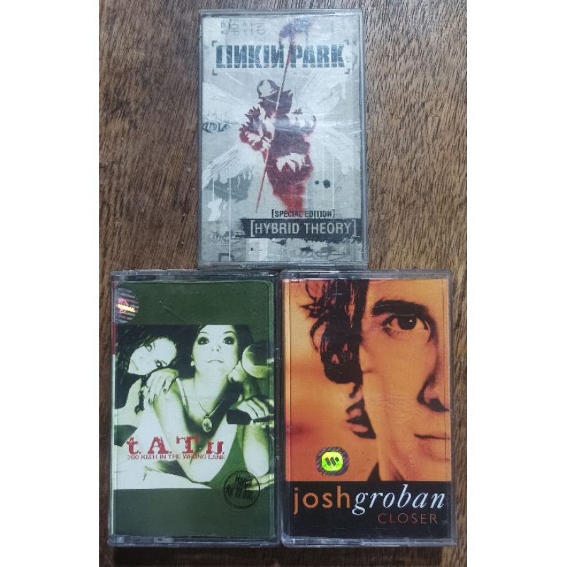 kaset Linkin Park kaset Tatu kaset Joshgroban kaset musik kaset jadul kaset pita