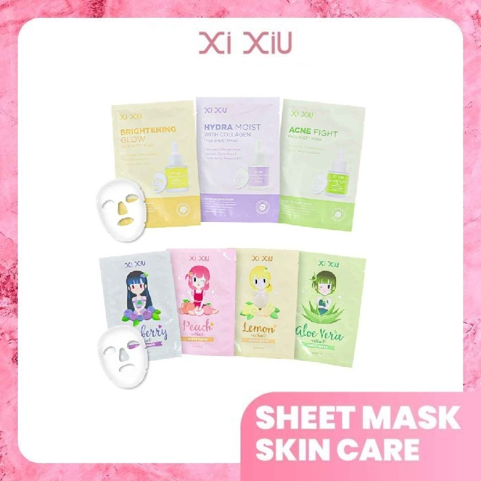 Xi XiU FACE SHEET MASK Skincare &amp; Fruity Series