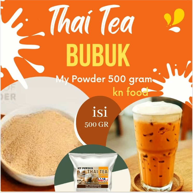 

Bubuk Minuman Rasa Thai Tea Bubble drink Powder drink Thai Tea 500gram