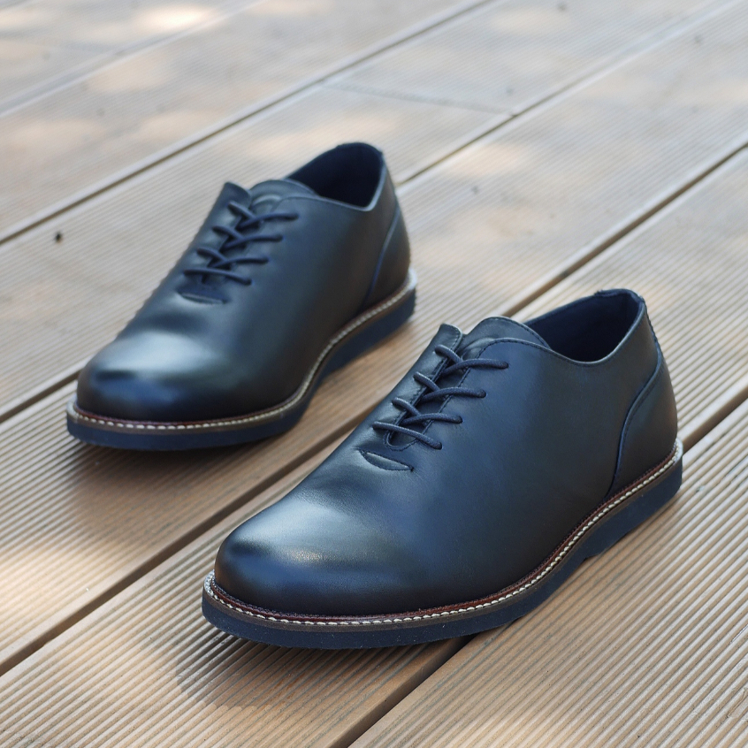 Sepatu Pantofel Pria Formal Kulit Asli Casual Shoes Oxford Dinas Kerja Kantor Sekolah Fantofel Tali Ori Greata Gustav Black