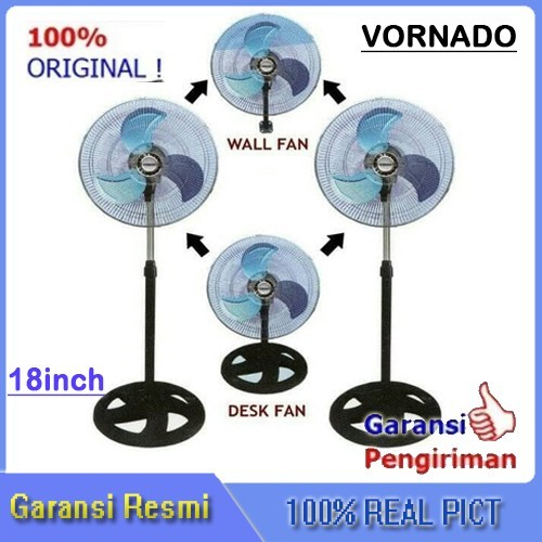 Kipas Angin Tornado 3In1 Besi 18 Inch Vornado EF45 Osilasi 360 derajat-Garansi resmi