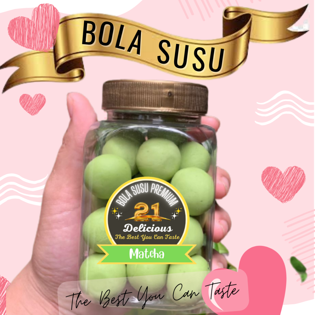 

Bola Susu Premium MATCHA | BOLSU 21delicious