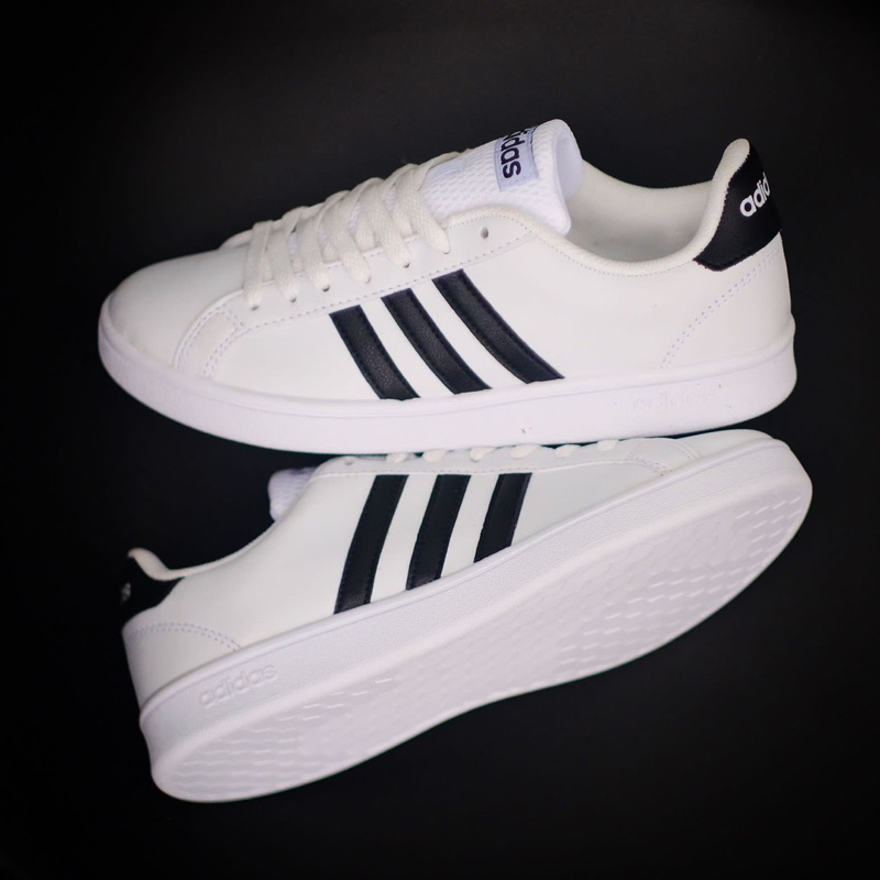 Adidas Grand Court White Black