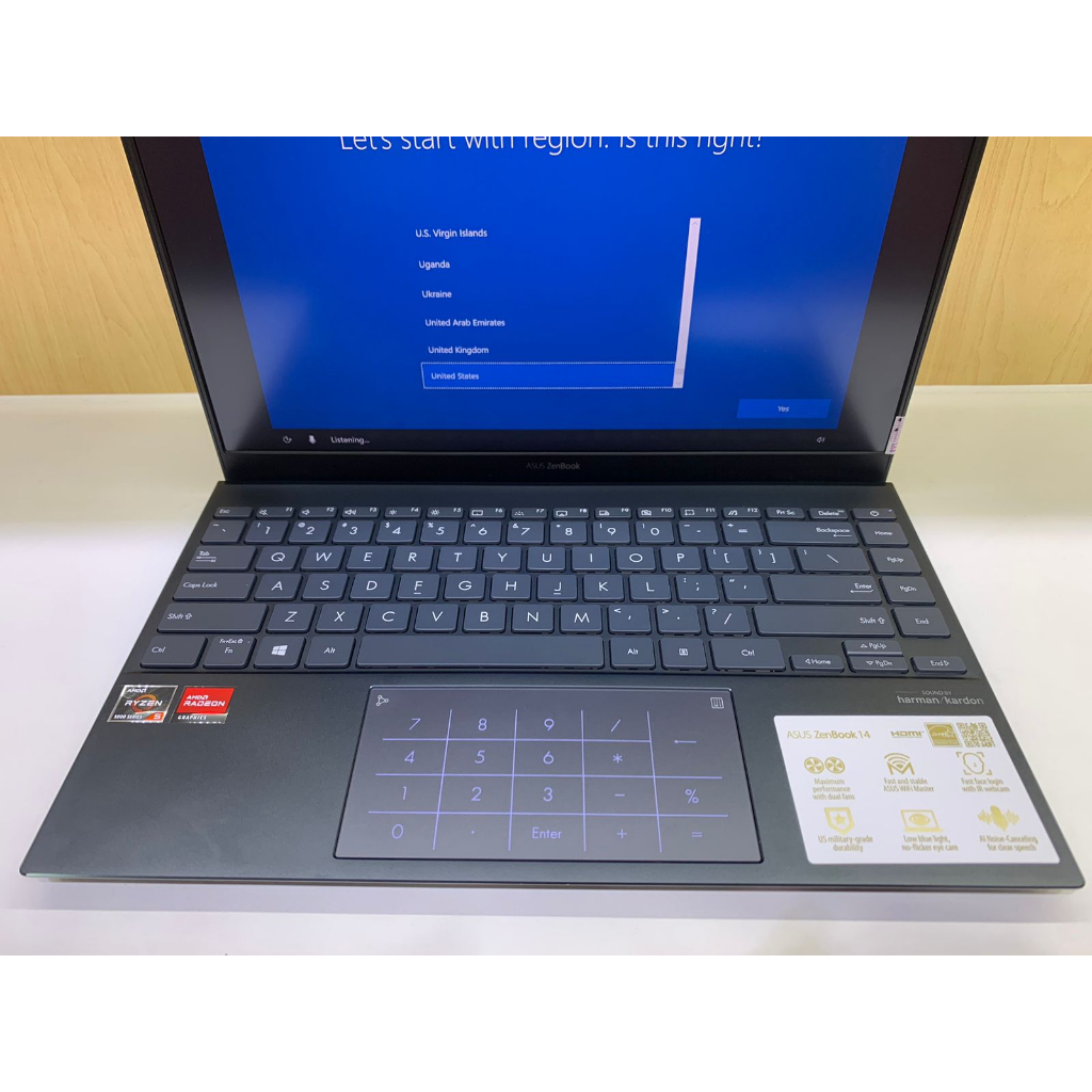 Laptop Gaming ASUS Zenbook UM425QA AMD RYZEN 5 5600H RAM 8GB 512GB SSD FHD Windows 11 Terlaris