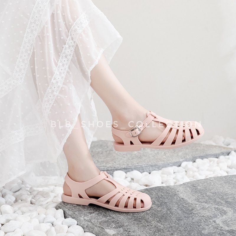 Sandal Wanita Sandal Jelly Wanita Sandal Tali Import Wanita Sepatu Sandal Cewek Kekinian Sandal Keret Perempuan Trendy Sandal Gunung Wanita Nyaman