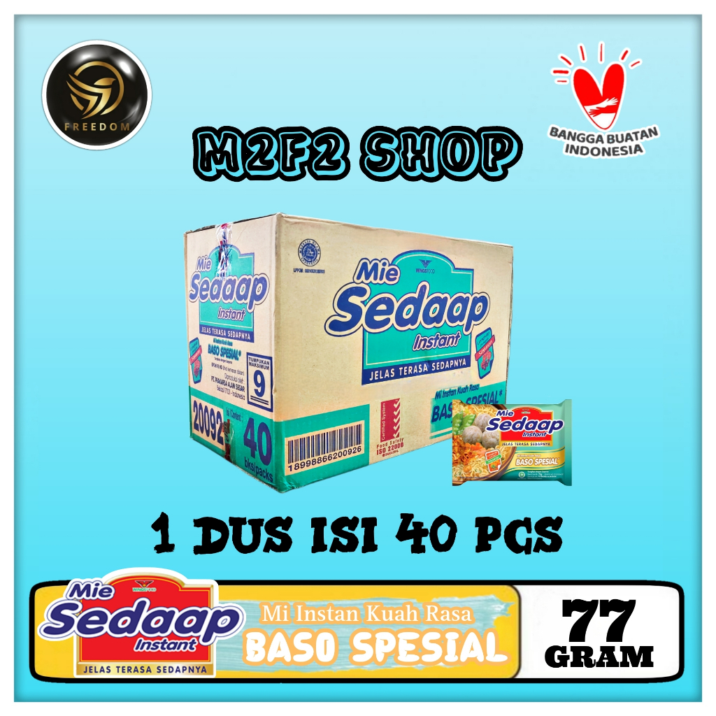 

Mie Sedaap Instant Kuah Rasa Baso Spesial | Bag - 77 gr (Kemasan Karton)