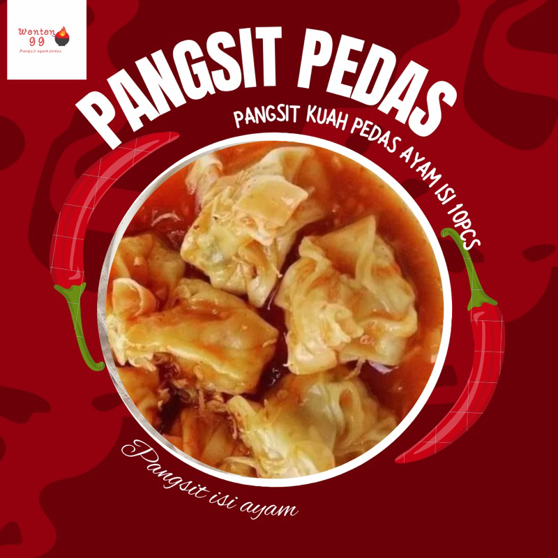 

Pangsit Pedas Ayam isi 10pcs