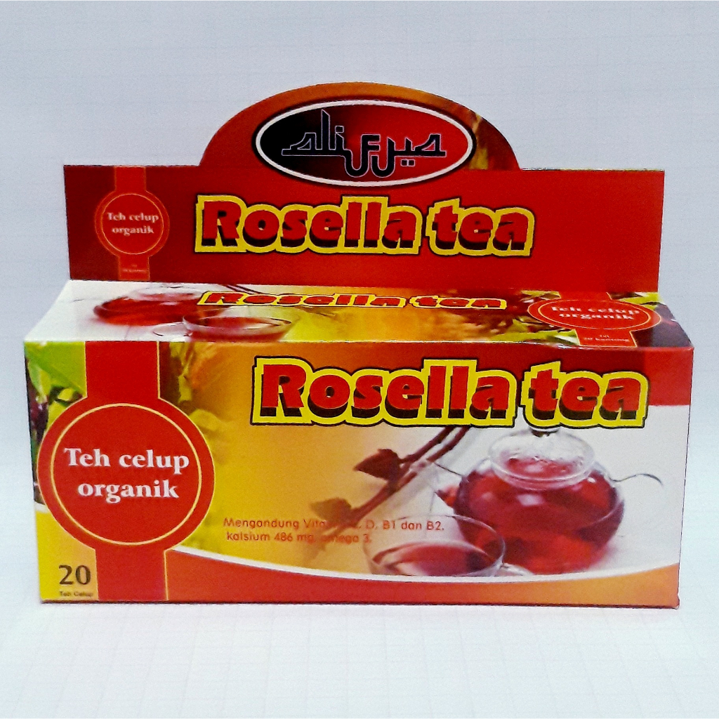 Teh Celup Organik ROSELLA TEA Teh Herbal Bunga Rosela