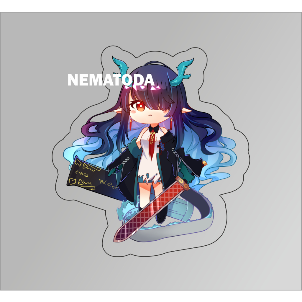 Gantungan Kunci Game Arknight Dusk - Keychain Arknight Dusk / Anime Arknight