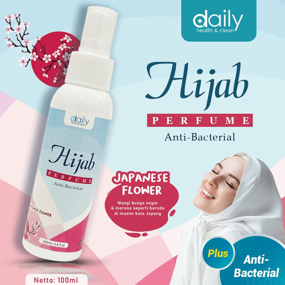 DAILY HIJAB PERFUME ANTIBACTERIAL / PARFUM HIJAB SPRAY / SPRAY HIJAB