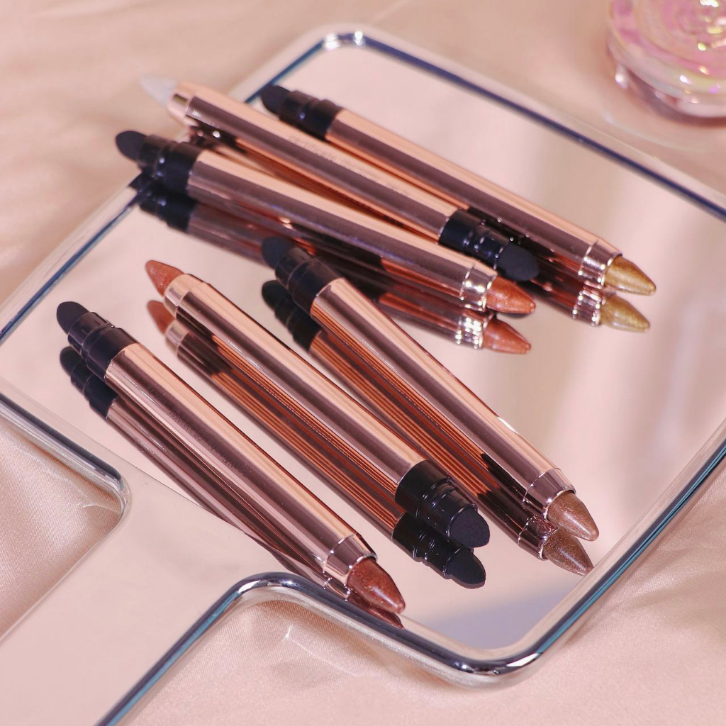 Eyeshadow Crayon Premium pigmented by SIMOLLA multifungsi 3in1 Eyeshadow,Highlighter,Contour 6varian