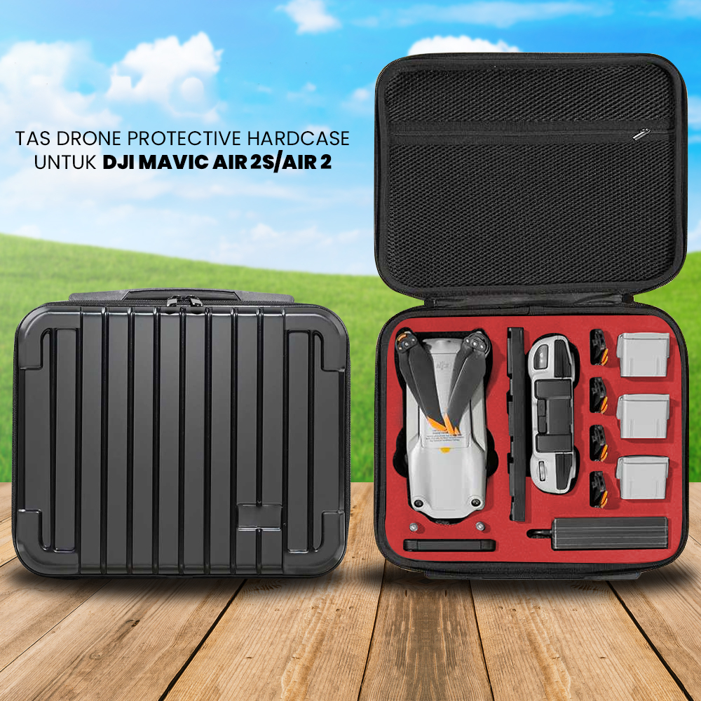 Tas Drone Protective Storage Hardcase Waterproof for DJI Mavic Air 2s - D500 - Black